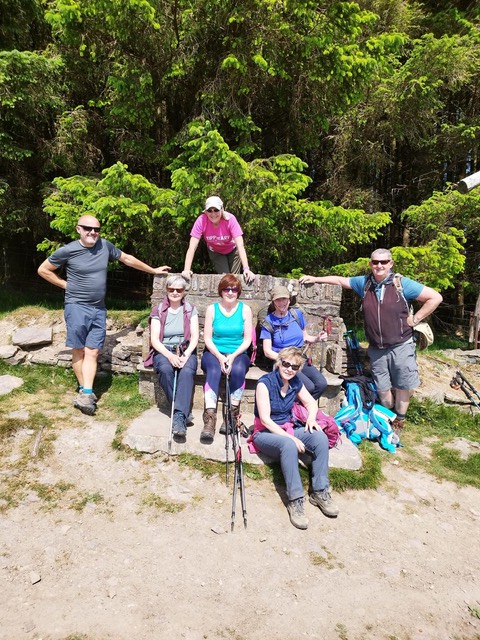 A sunny day and good company on the trail