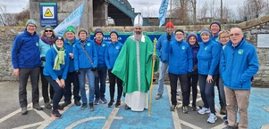 Marching in the Nenagh St Patrick's Day parade
